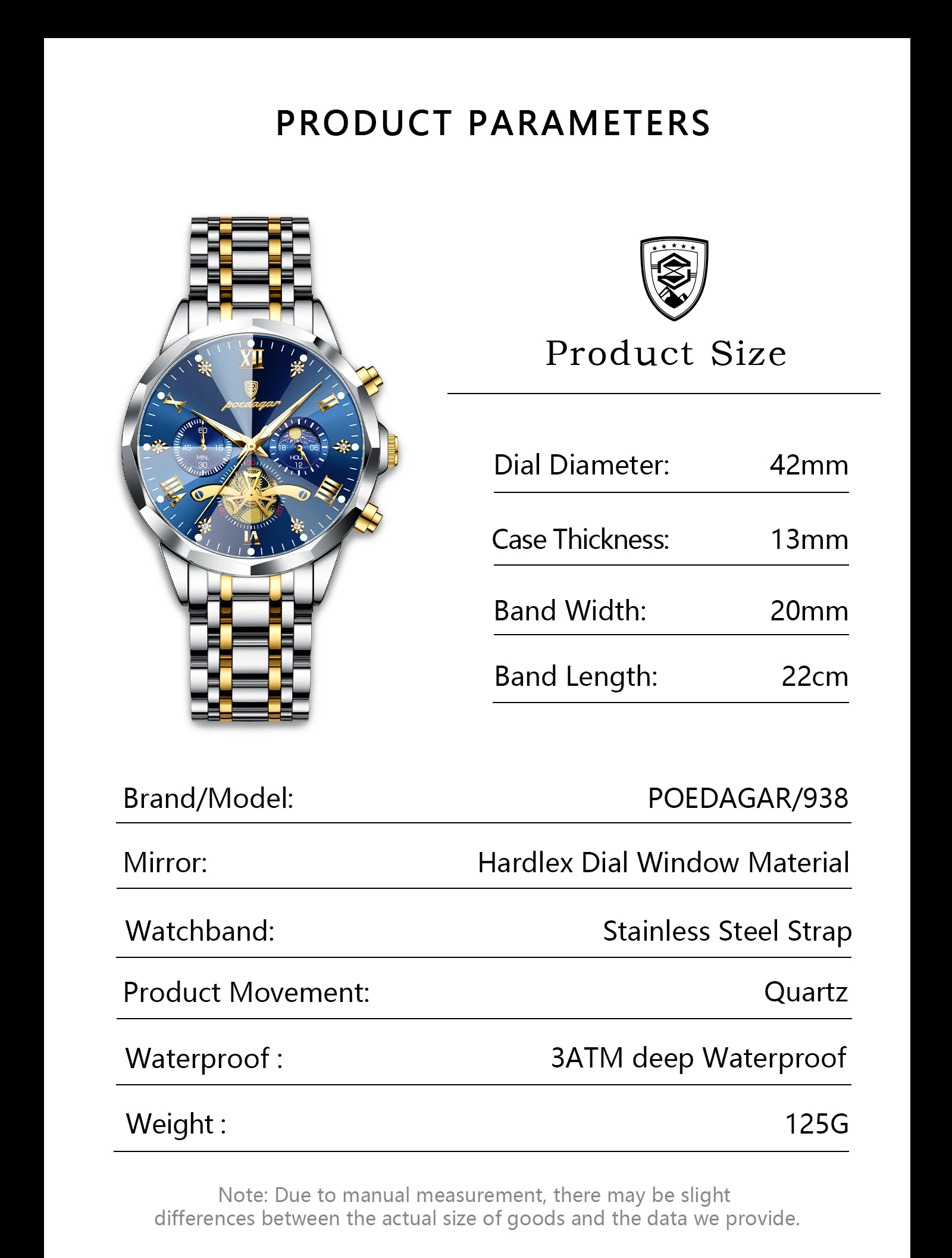 Luxury Waterproof Men's Chronograph Watch with Luminous Features - Smarsty