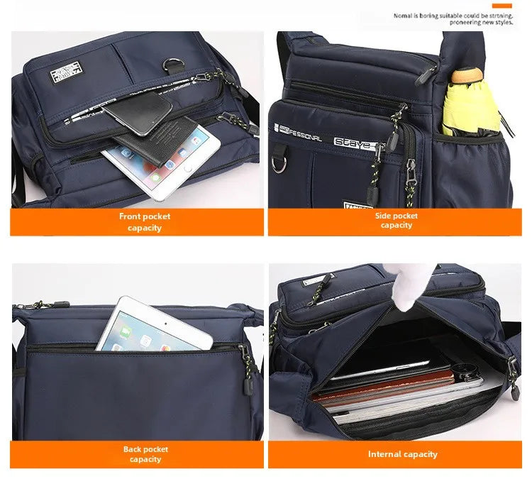 Oxford Shoulder Bag Large Capacity Crossbody Messenger Bag - Smarsty