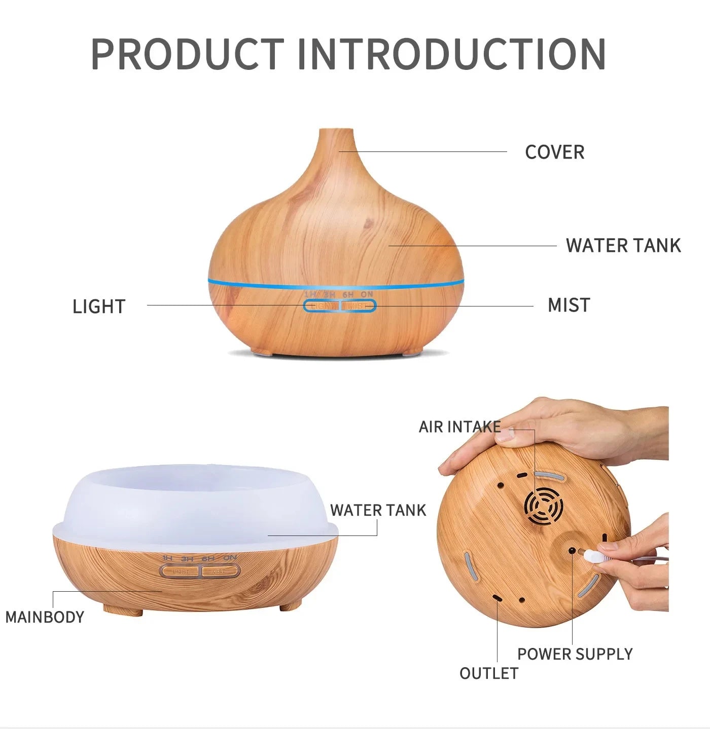 Aromatherapy Essential Oil Diffuser With Remote Control - Smarsty