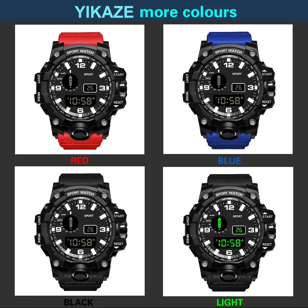 Men's LED Digital Sports Watch with Multifunction Features - Smarsty