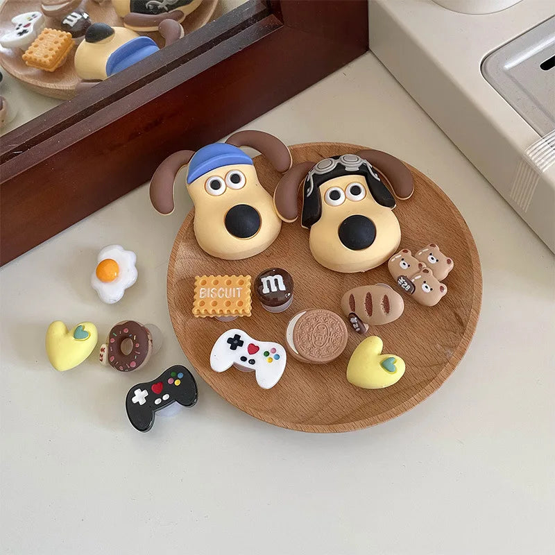 1 Set 14pcs Cute Dogs Shoe Charms Accessories Boys Girls Sandals Garden Shoe Buckles Decoration Fits Beach Bag Accessories Gifts