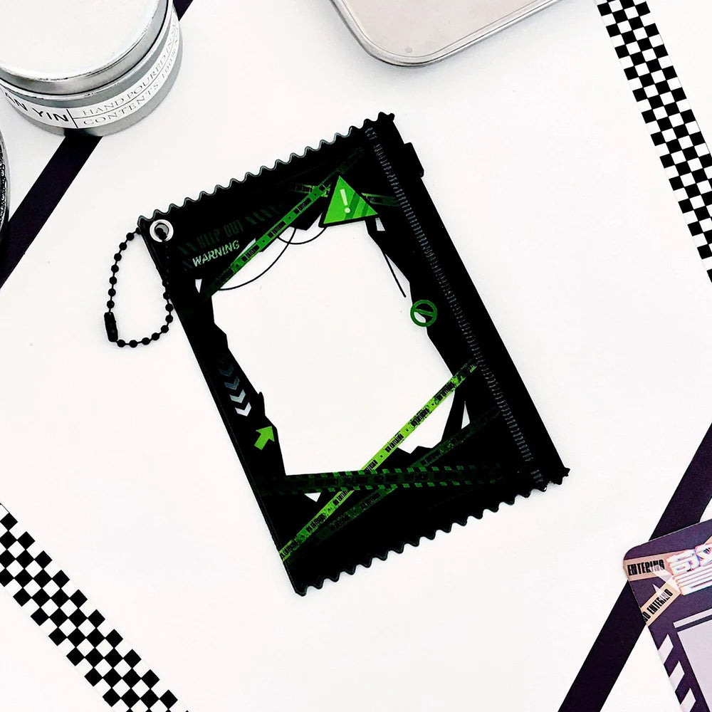 INS Transparent Candy Bag Badge Holder Korean Photocard Holder Display Bag Pendant Idol Photo Card Protective Cover Card Holder