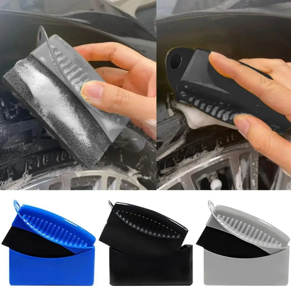 Car Wheel Polishing Brush With Cover And Tire Sponge Kit - Smarsty