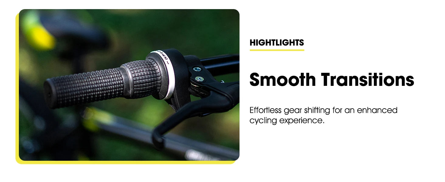 Hiland 24 26 inch Mountain Bike for Men Women, 21 Speeds High-Carbon Steel Frame, Sport Cycling MTB Bicycle for Adult