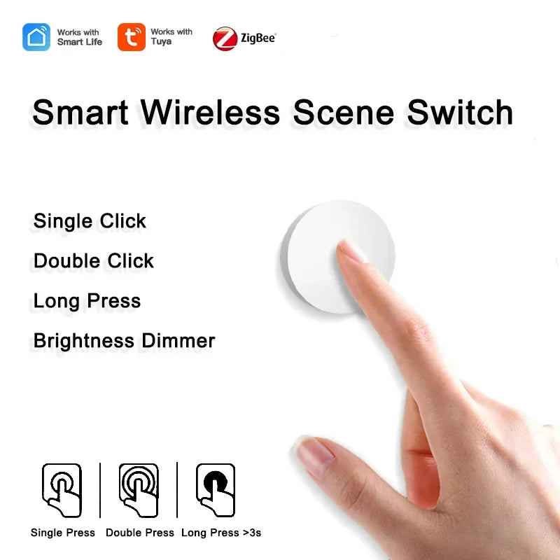 Tuya ZigBee Smart Scene Switch for Voice Control - Smarsty