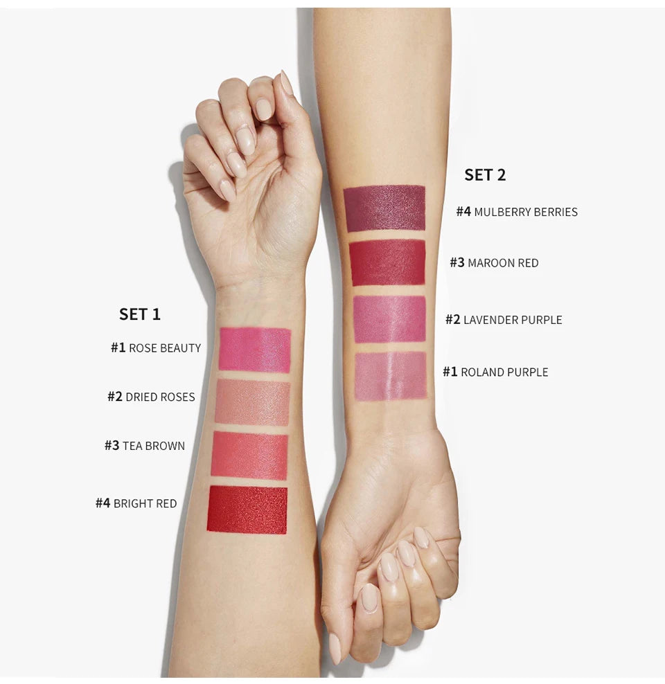 Long Lasting Matte Lipstick Set Waterproof Lip Gloss - Smarsty