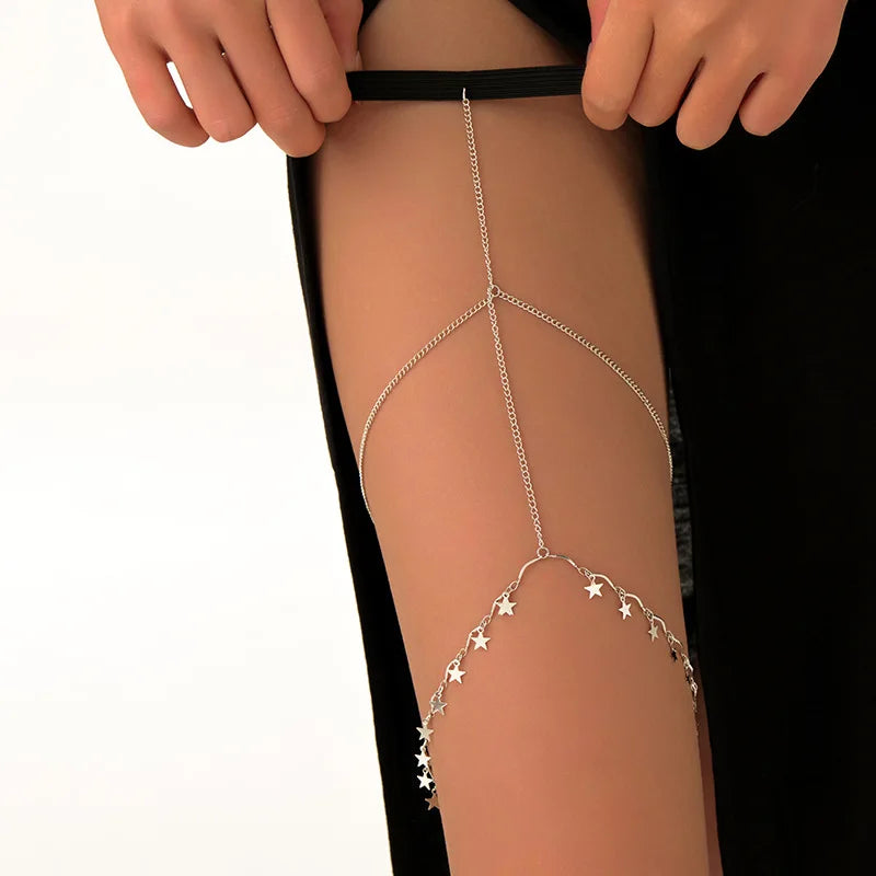 Bohemian Double Layer Metal Leg Chain for Women - Smarsty