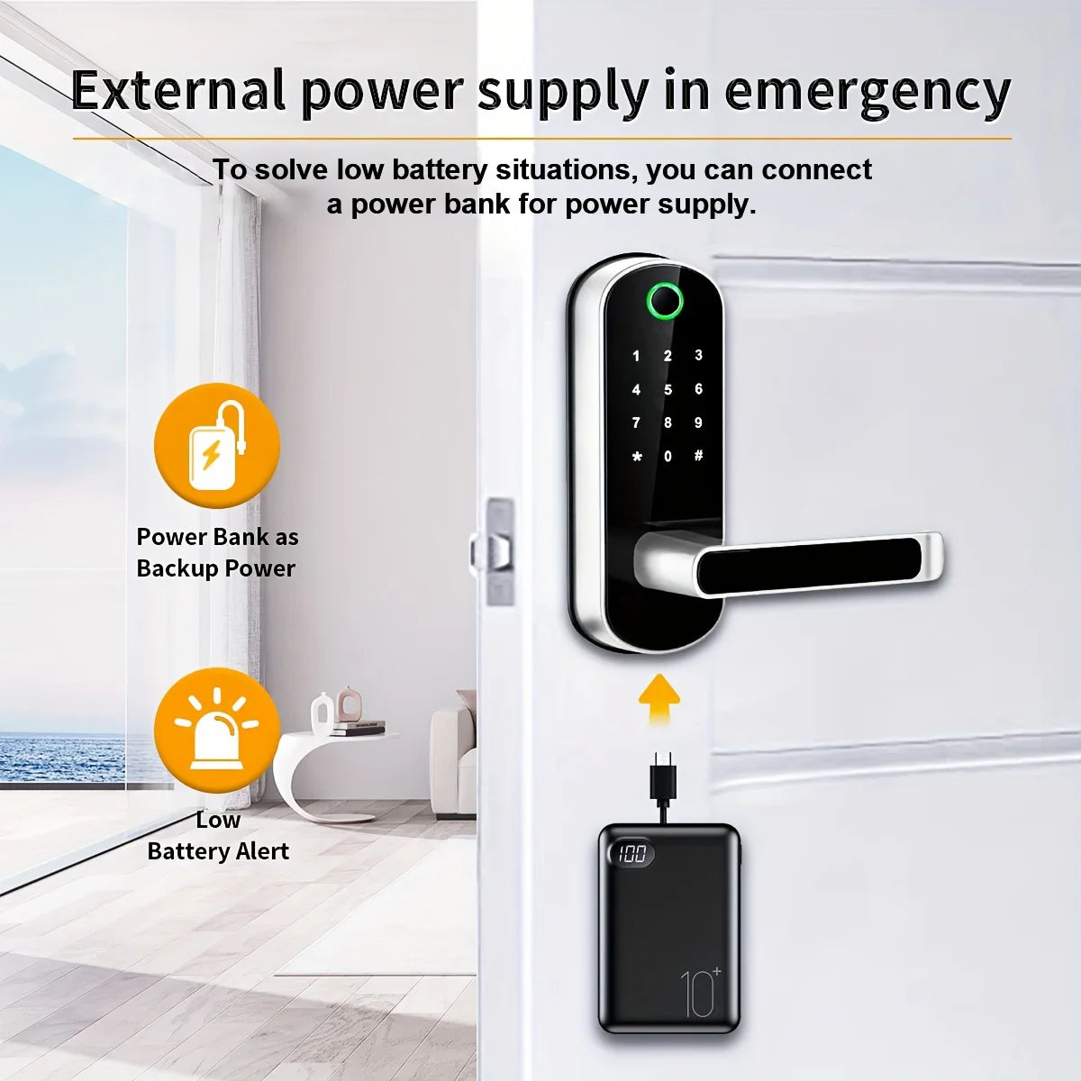 Smart Fingerprint Door Lock with WiFi Remote Access - Smarsty
