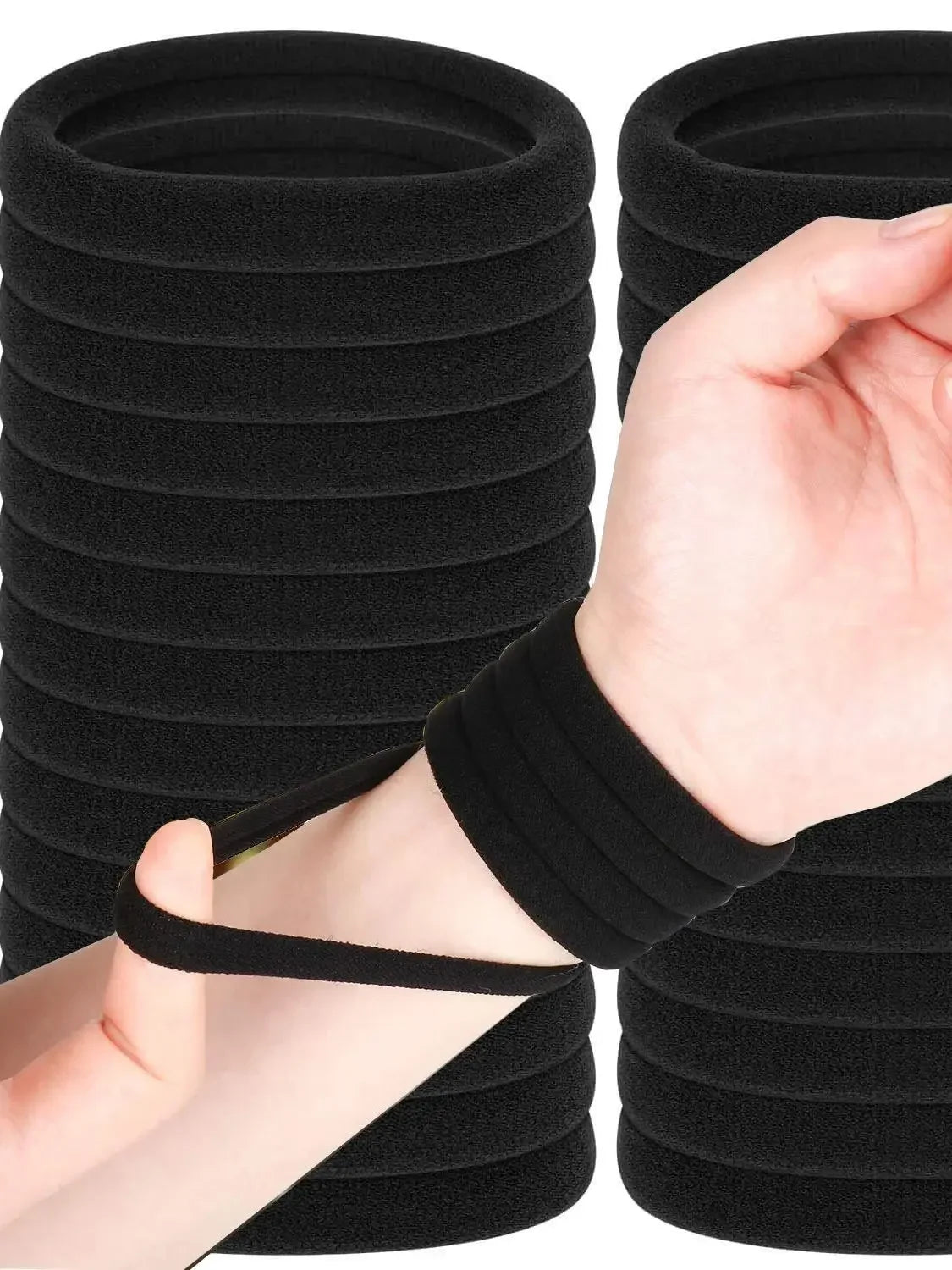 Kids Elastic Hair Bands Soft No Tear Colorful Set Pack - Smarsty