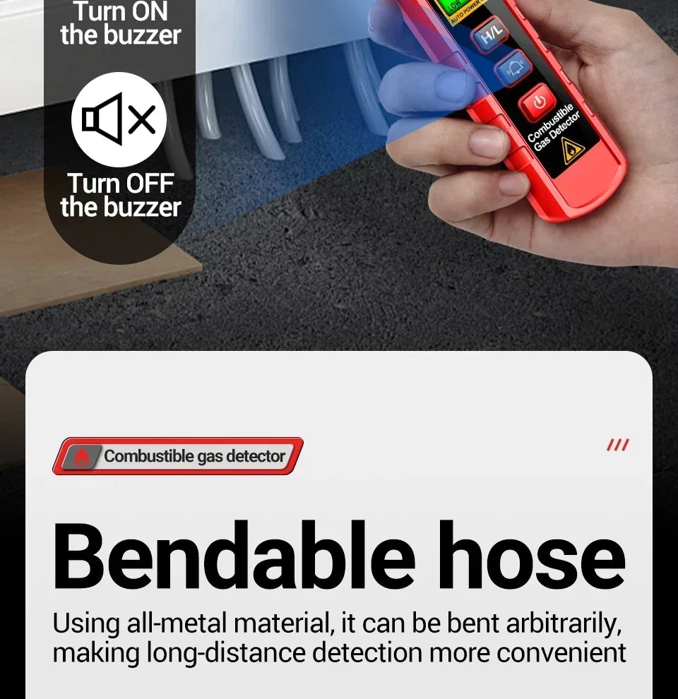 Portable Gas Leak Detector with LCD Display - Smarsty