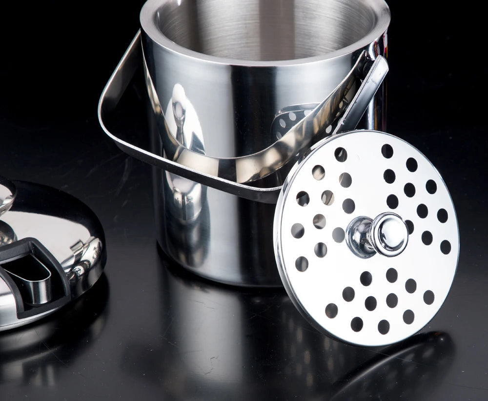 Portable Stainless Steel Ice Bucket for Outdoor Parties - Smarsty