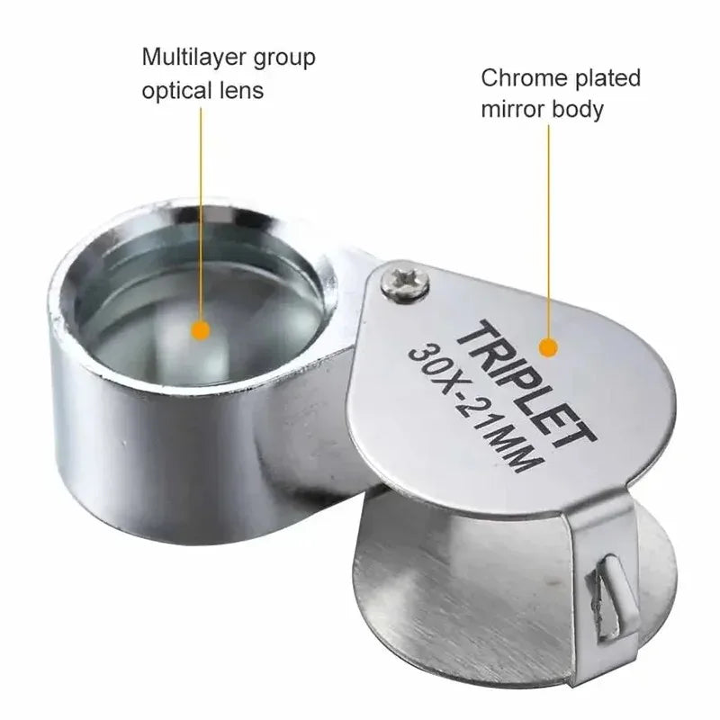 10-30X Pocket Loupe Magnifier for Jewelry Inspection - Smarsty