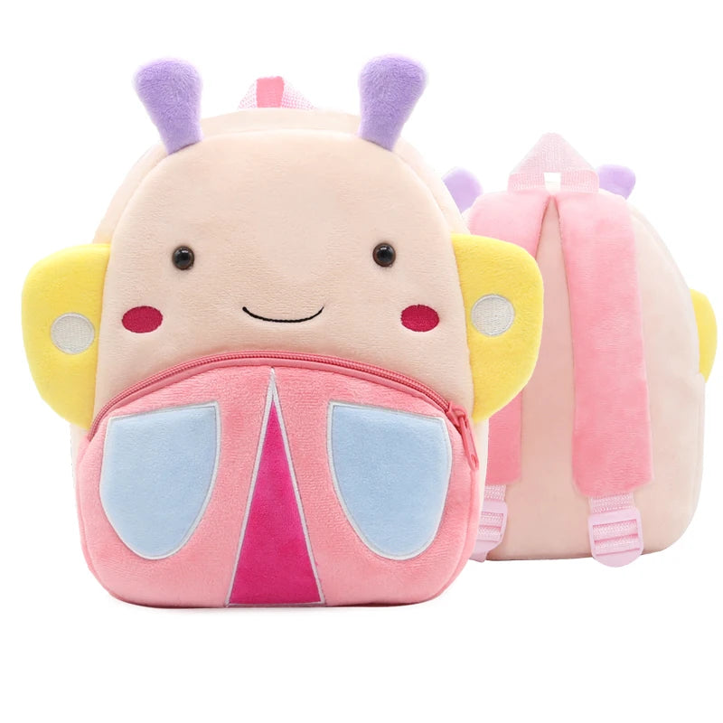 Soft Plush Kids Backpack With Cartoon Animal Design - Smarsty