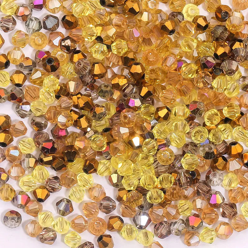 100Pcs 4MM Glass Bicone Beads for Jewelry Making - Smarsty