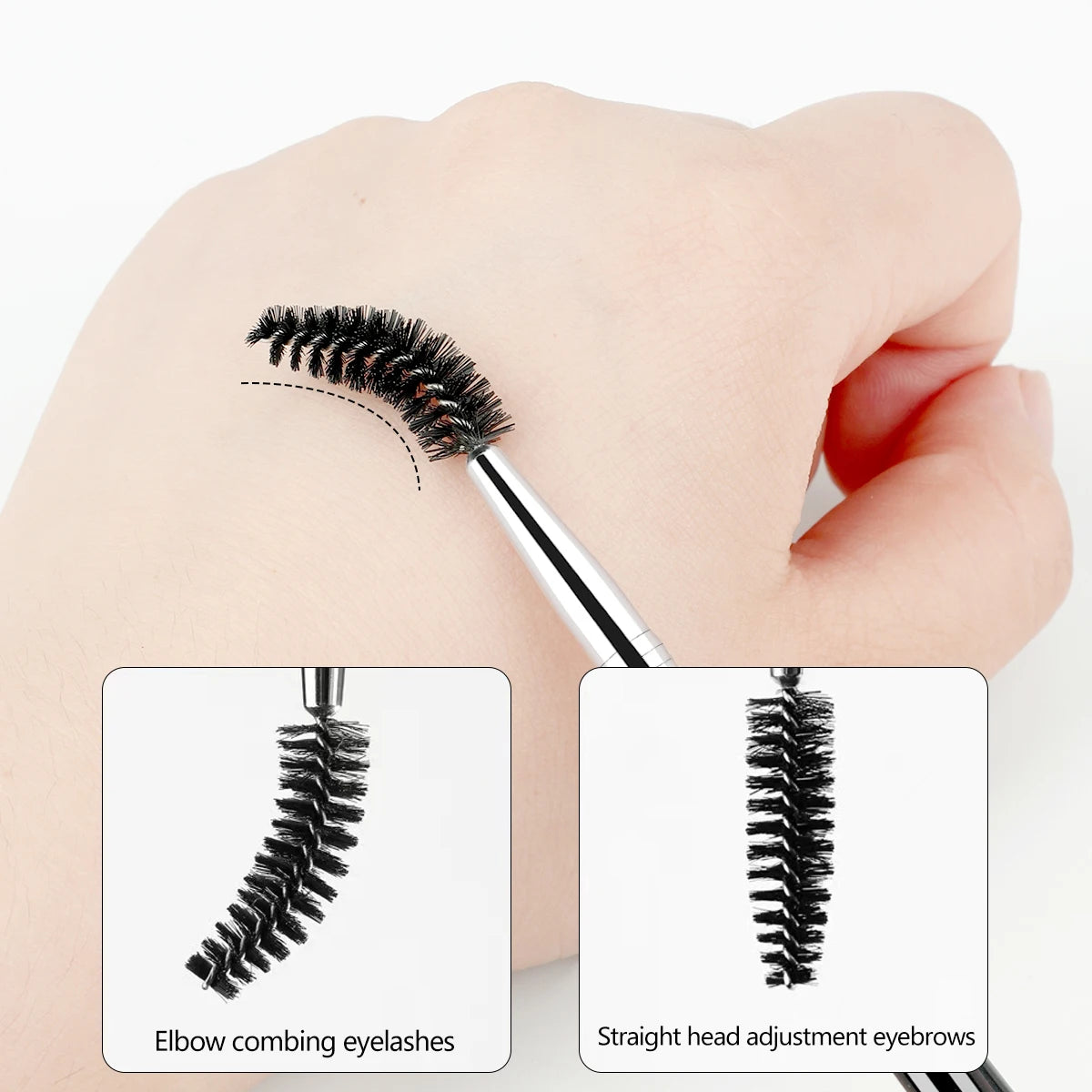 Dual Ended Eyebrow Brush With Spoolie For Perfect Brows - Smarsty