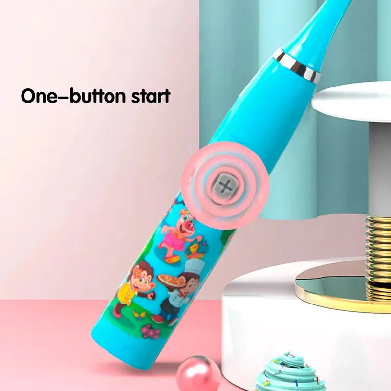 Colorful Cartoon Sonic Electric Toothbrush for Kids - Smarsty