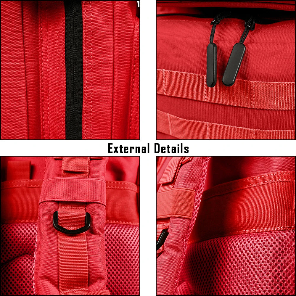 45L Meal Prep Management Backpack Gym Tactical Waterproof Insulated Lunch Cooler Bag Hiking Camping Travel Rucksack - Smarsty