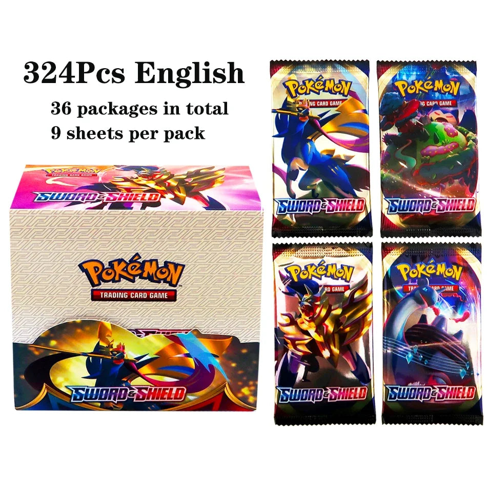 324pcs Pokemon TCG: Sword & Shield-Fusion Strike Booster Display Box (36 Packs) Board Game Card DESTINED RIVALS Stellar Crown - Smarsty