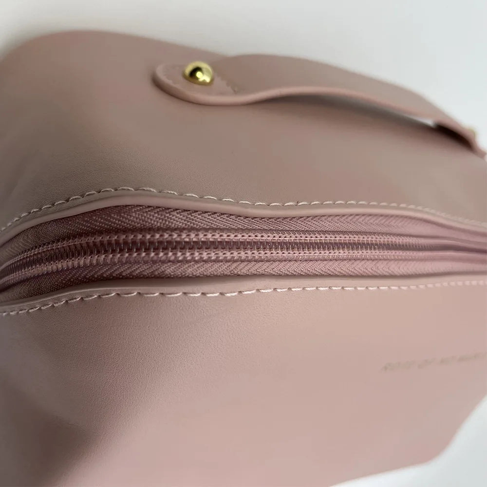PU Leather Cosmetic Bag Large Capacity Travel Organizer - Smarsty
