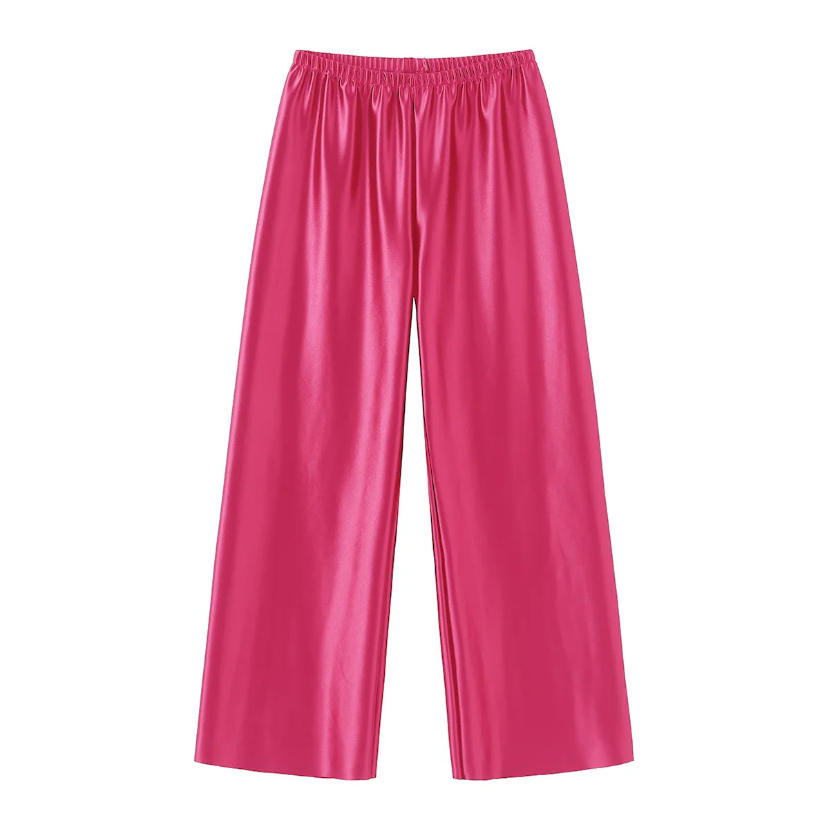 Satin Wide Leg Pants Long Floor Casual Pants Women's Summer - Smarsty