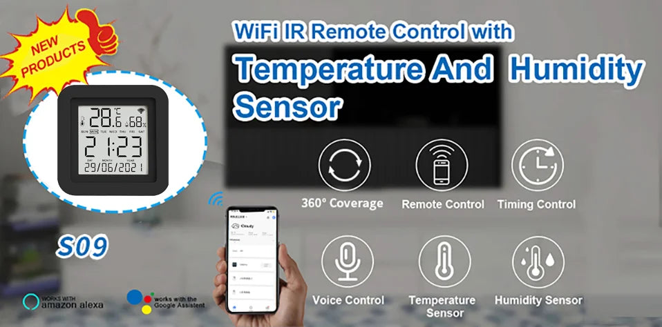 Tuya Smart IR Remote With Temperature Sensor - Smarsty
