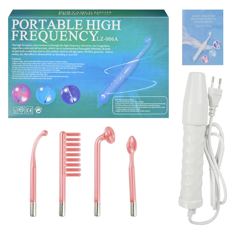 Portable High Frequency Facial Machine for Skin Rejuvenation - Smarsty