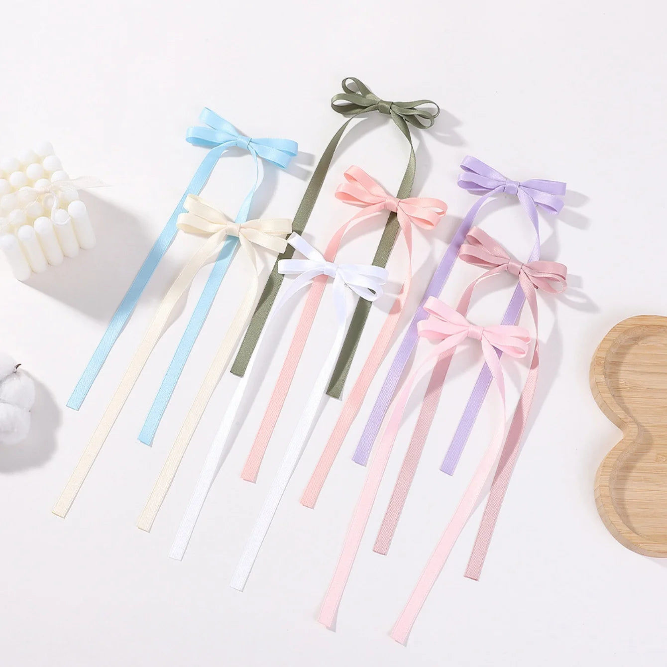 Cute Ribbon Bow Headband with Long Tassels for Girls - Smarsty