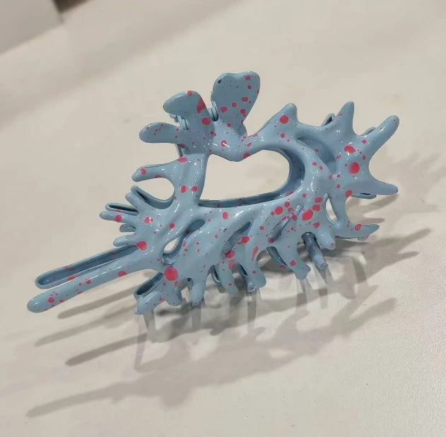 Colorful Conch Shell Hair Claw Clip For Summer Beach - Smarsty