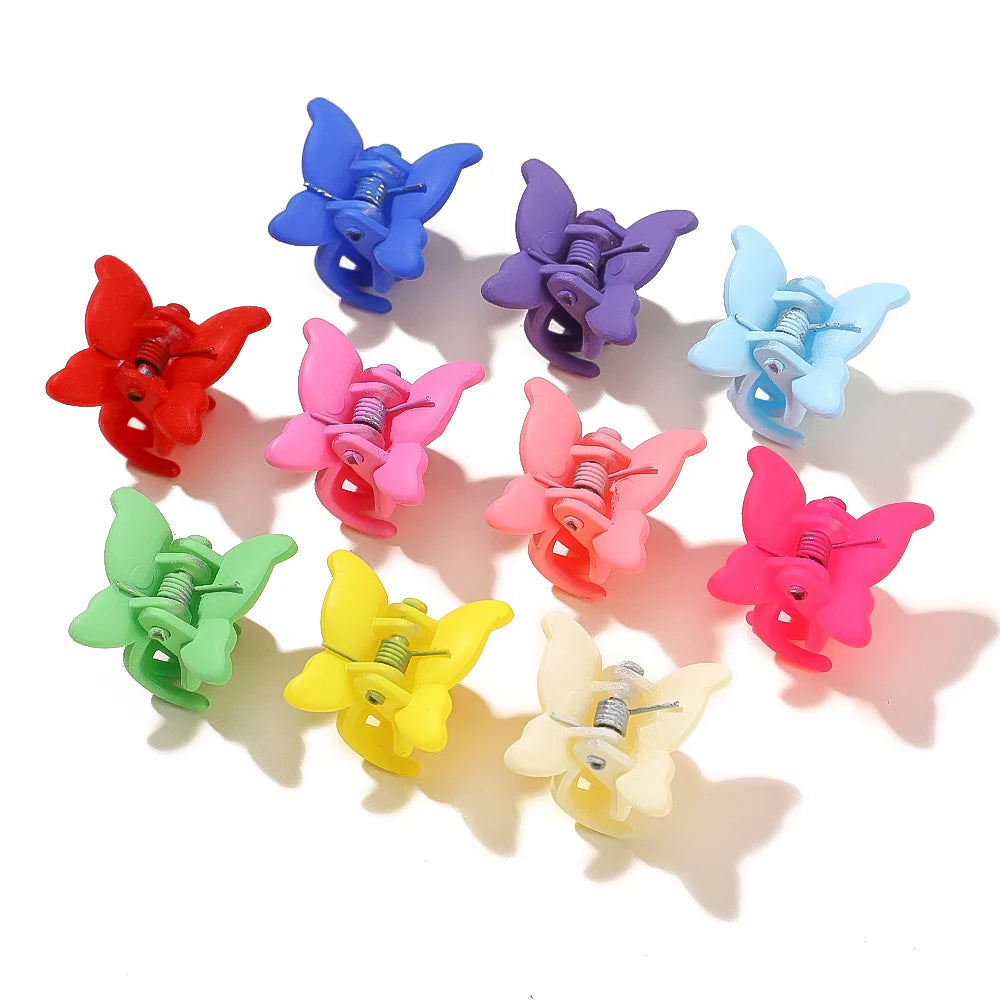 Colorful Mini Butterfly Hair Clips Secure Hold For Girls - Smarsty