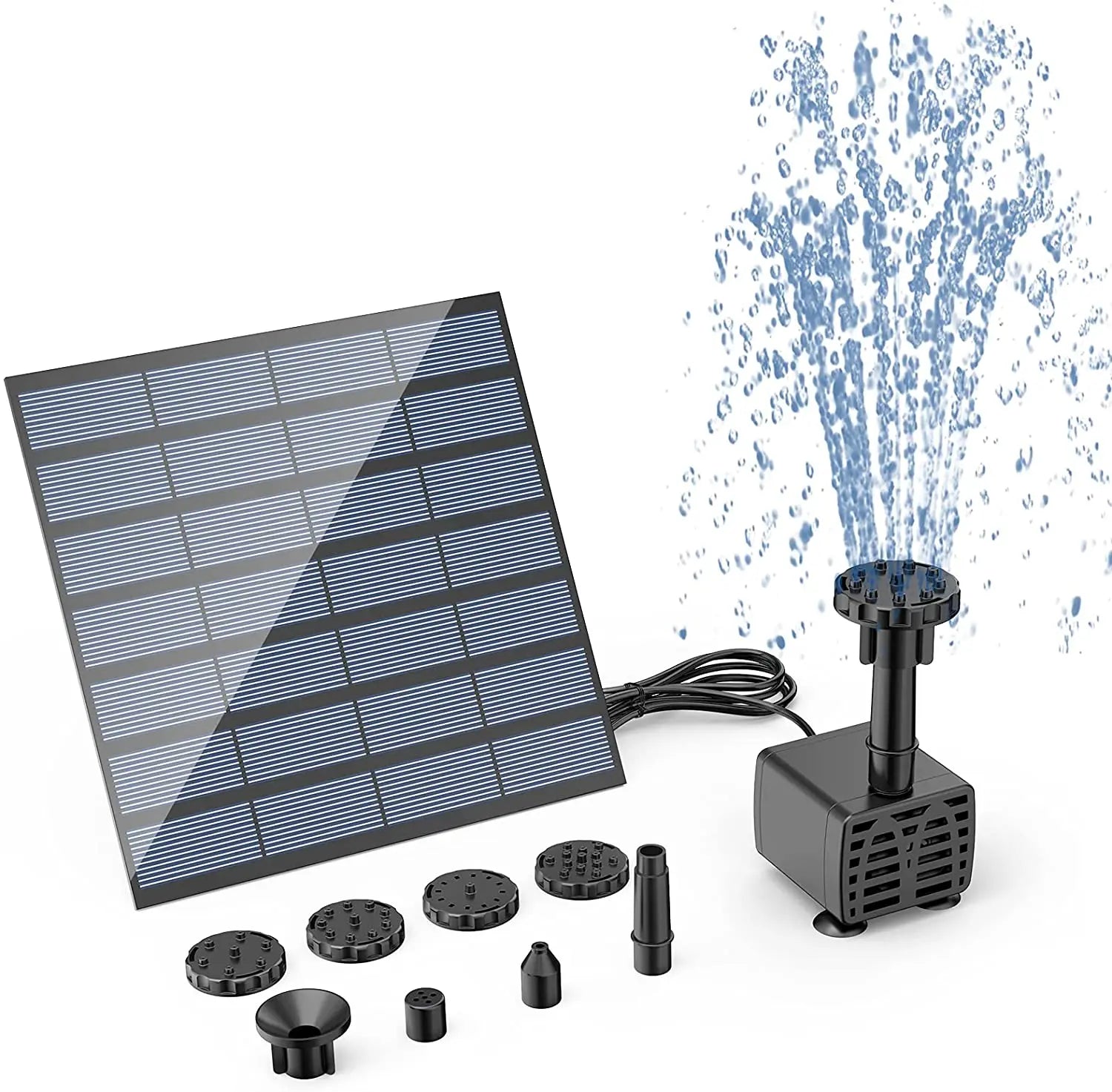 Solar Fountain Pump Kit for Low Noise Outdoor Decor - Smarsty