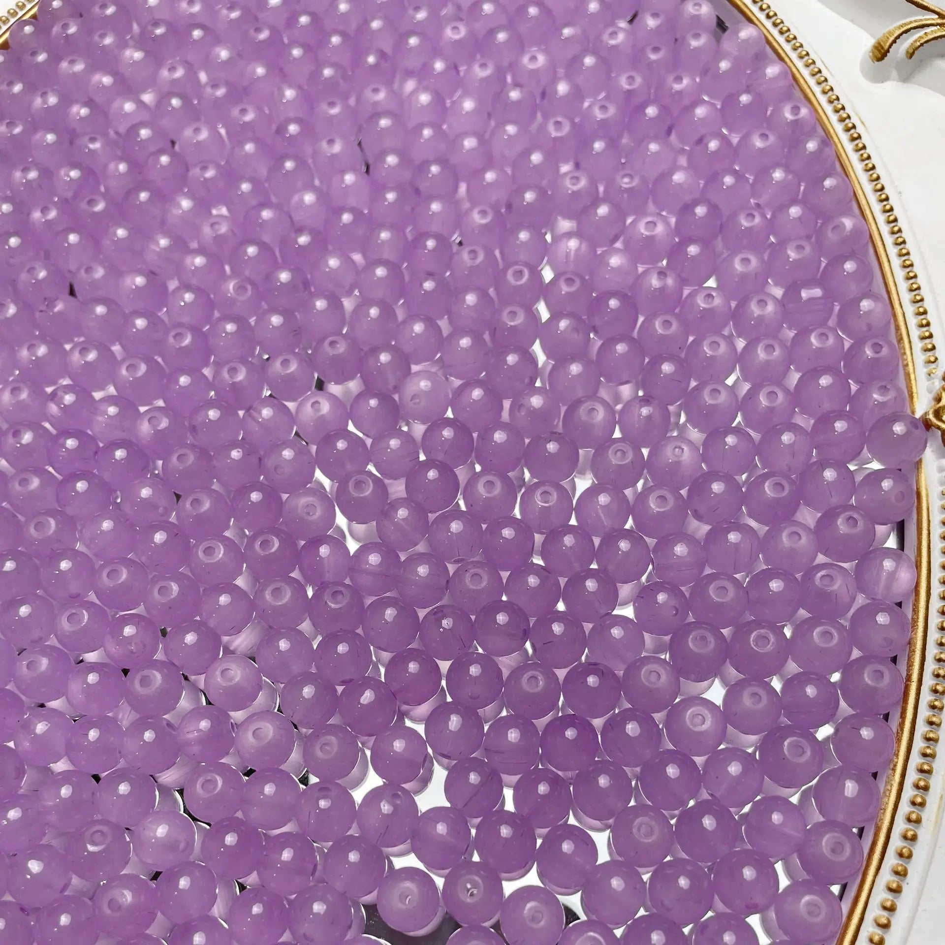 8mm Multicolor Glass Beads for Handmade Jewelry - Smarsty