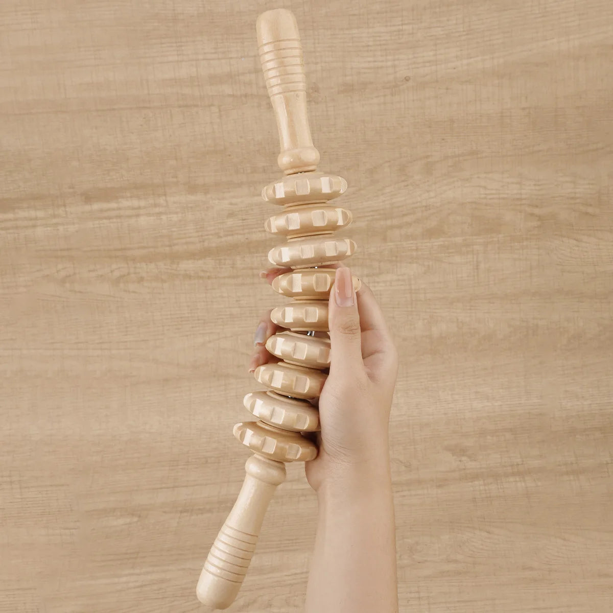 Wooden Trigger Point Massager Roller for Muscle Relief - Smarsty