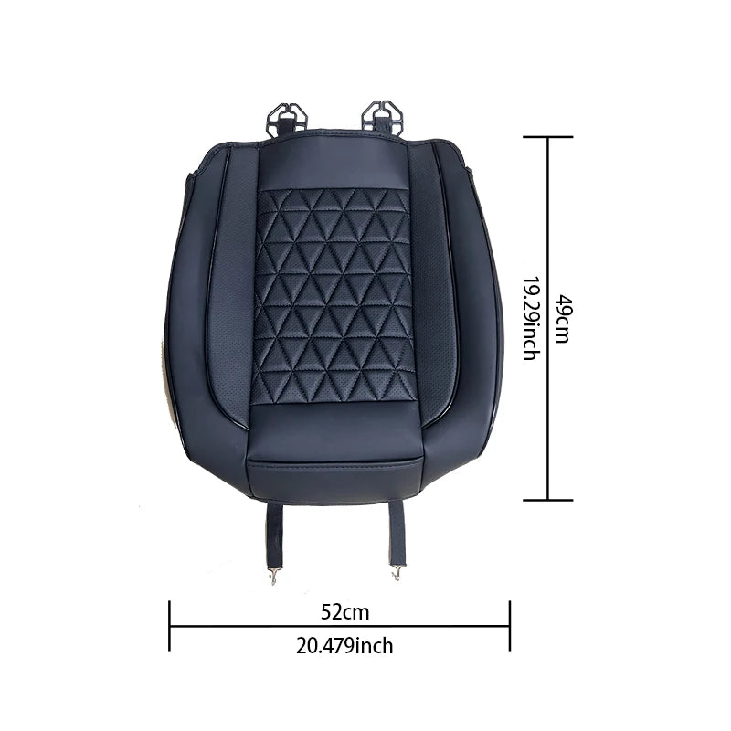 PU Leather Front Car Seat Cover Memory Foam Cushion - Smarsty