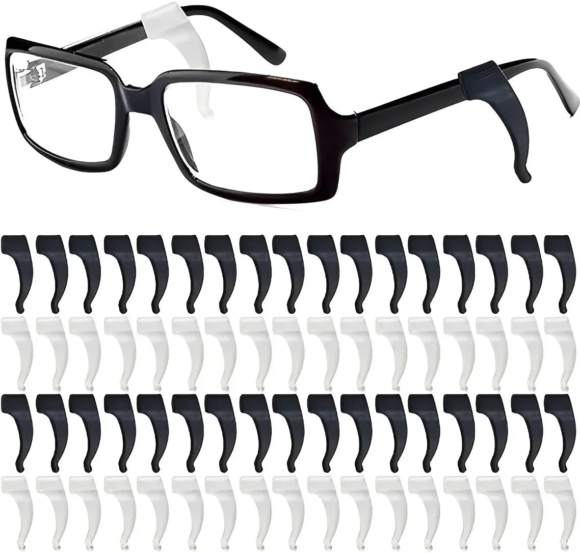 2/40pcs Silicone Ear Hook Anti-slip Glasses Leg Ear Sleeve Bracket Fastener Sunglasses Accessories Grip Anti-fall Eyewear Holder - Smarsty