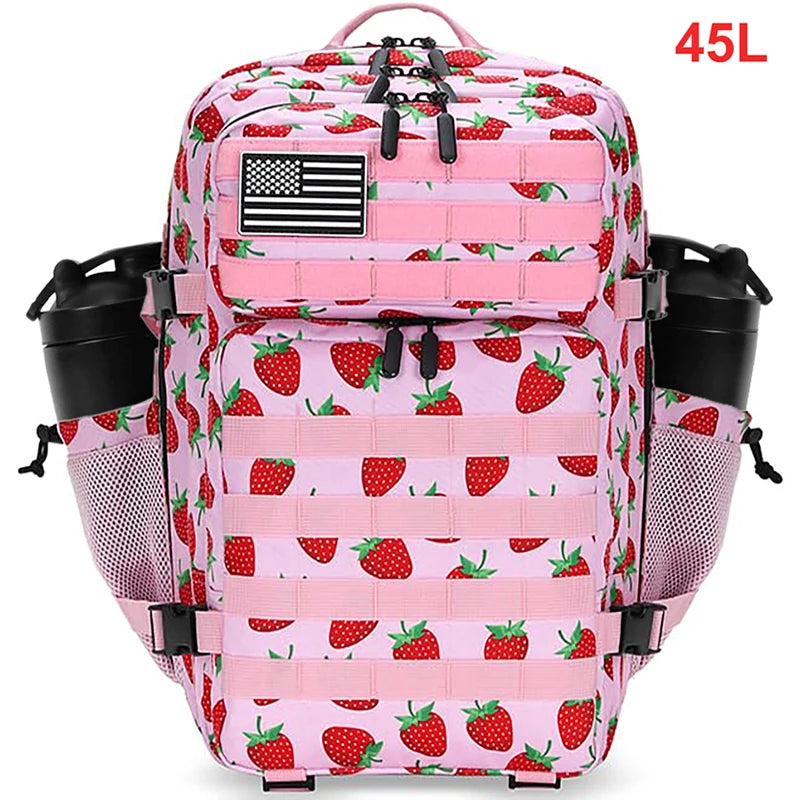 45L Tactical Backpack Men Outdoor Waterproof Sports Travel Gym Hiking Bug Out Bag Military Camping Hunting Survival Rucksack - Smarsty