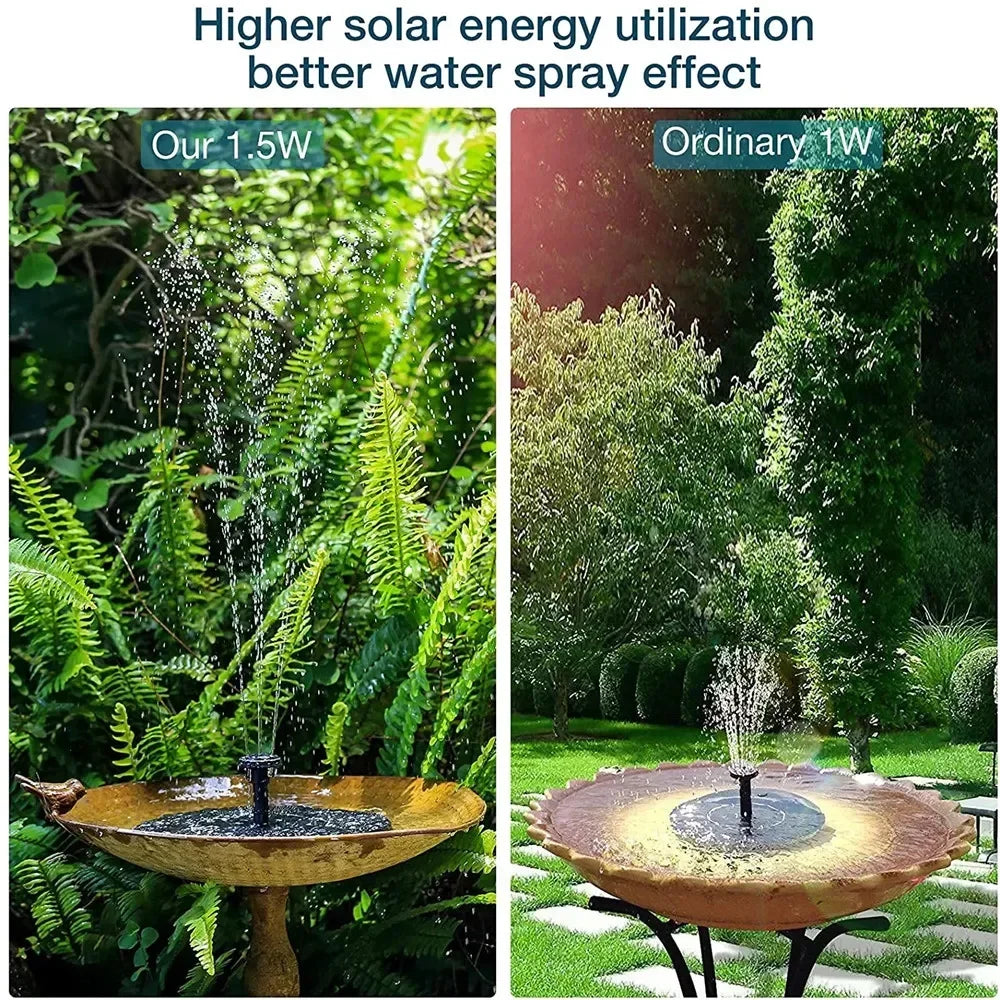 Solar Powered Floating Pumps for Bird Baths and Ponds - Smarsty