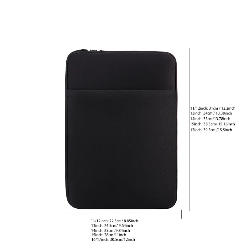 Laptop Inner Bag Protective Cover With Front Pocket