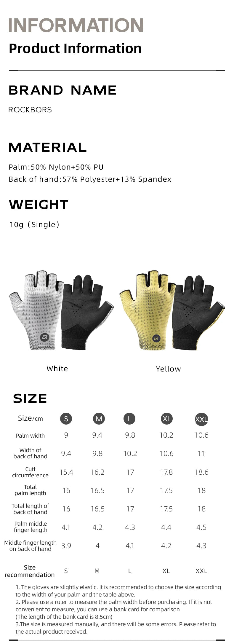 RockBros Breathable Cycling Gloves Half Finger Anti Slip - Smarsty