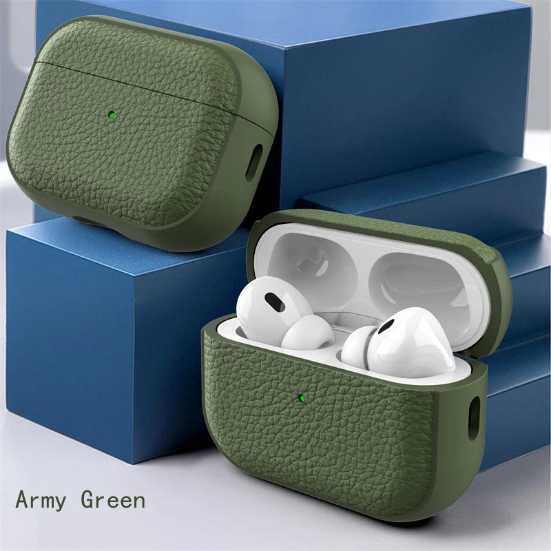 Leather Texture Case For Apple AirPods Pro Protection - Smarsty