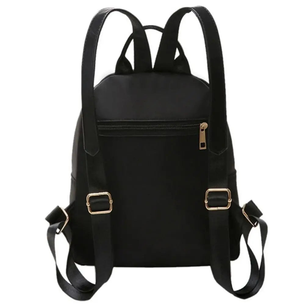 Women's Multi-Function Fashion Girl Oxford Daypack Travel Cute Mini Backpack Men Shoulder Bag Black Purse Hot - Smarsty