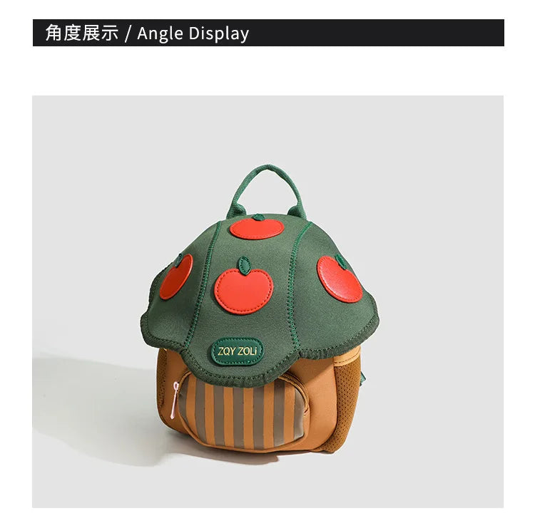 Cute Mushroom Backpack For Kids Cartoon Pink Preschool Bag - Smarsty