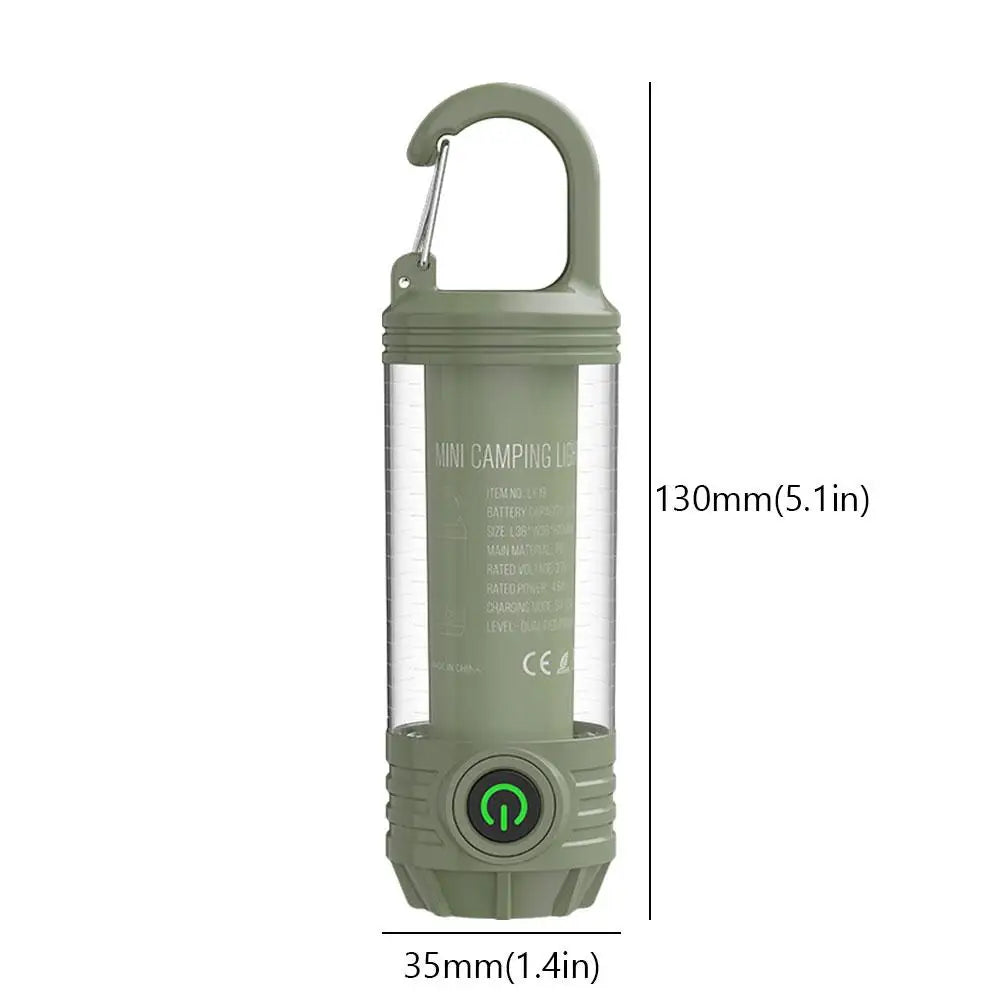 1000LM Super Bright Outdoor Hiking Fishing Tent Lamp 1200mAh Rechargeable Dual Light Source Tent Light Outdoor Camping Lantern by Smarsty