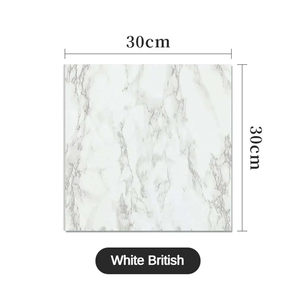 Thickened Self-Adhesive Marble Tile Stickers for Home Decor - Smarsty