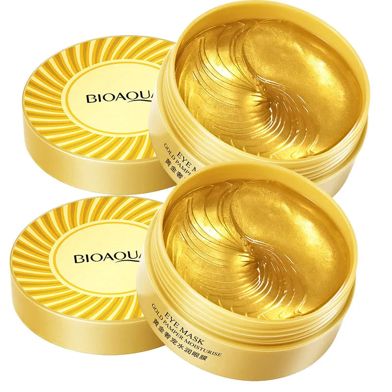 60pcs BIOAQUA Collagen Eye Mask Moisturizing Firming Anti Dark Circles Eyes Care Gel Masks Eyepatch Beauty skincare Eye Patches - Smarsty