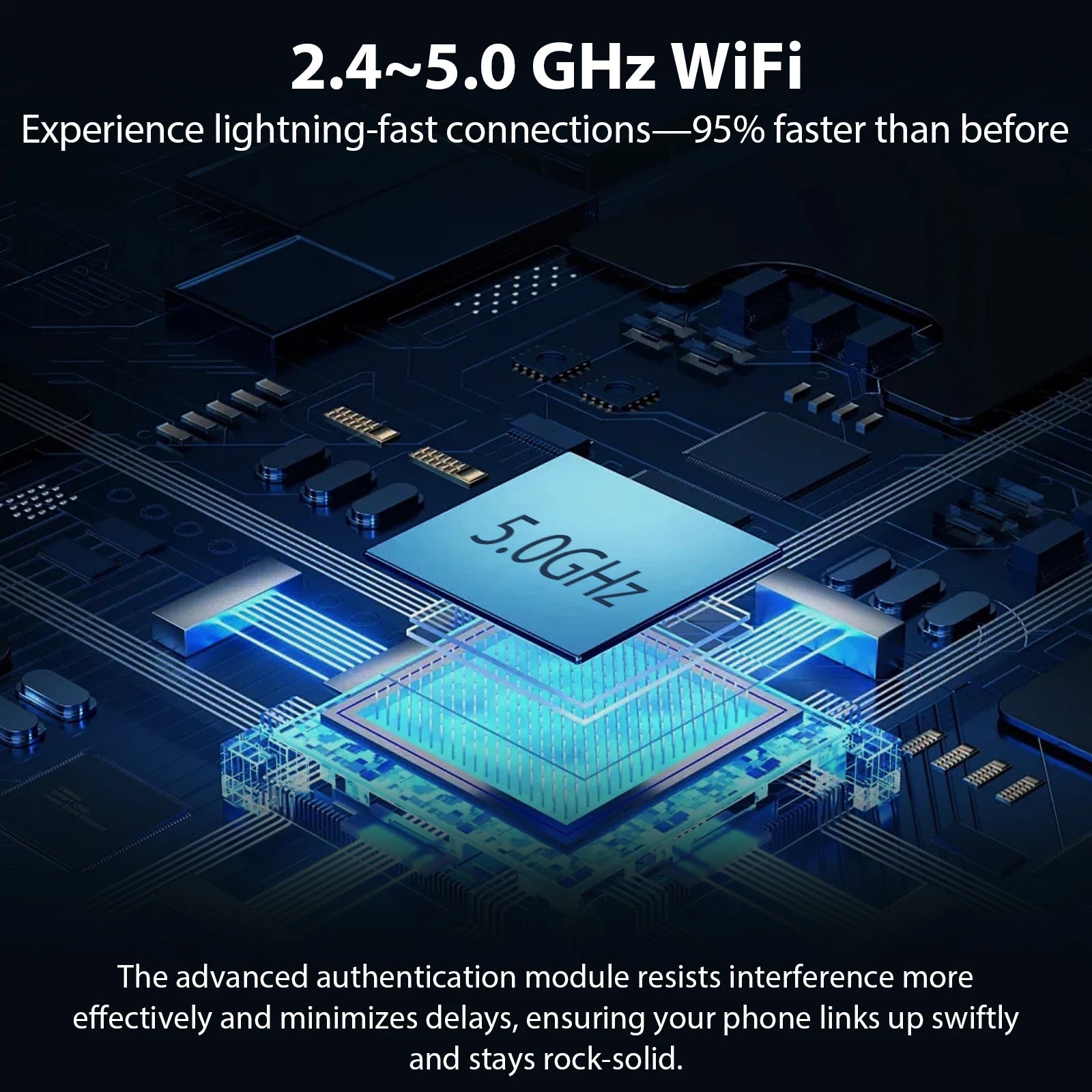 New Pionray 2 in 1 Wireless CarPlay Adapter&Android Auto Wireless Adapter, 5Ghz WiFi Type-C/USB Plug Play CarPlay Wireless