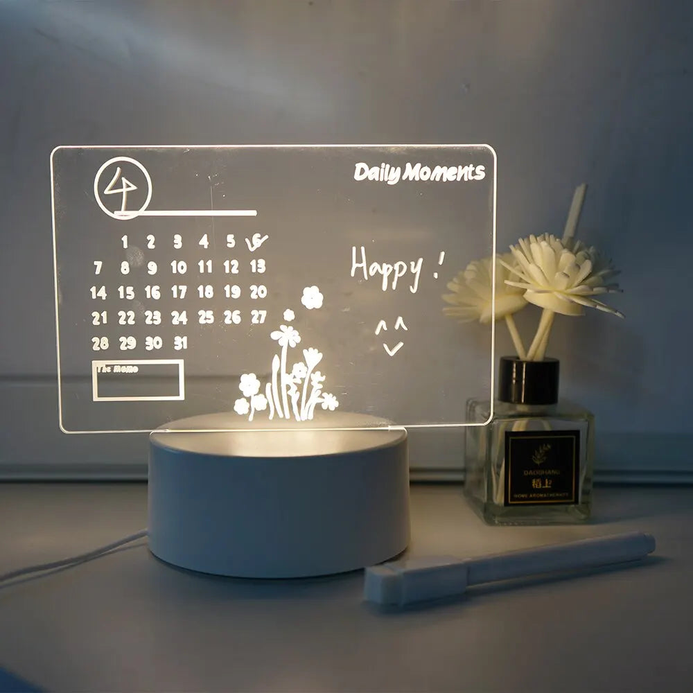 LED Rewritable Message Board Night Light for Kids - Smarsty
