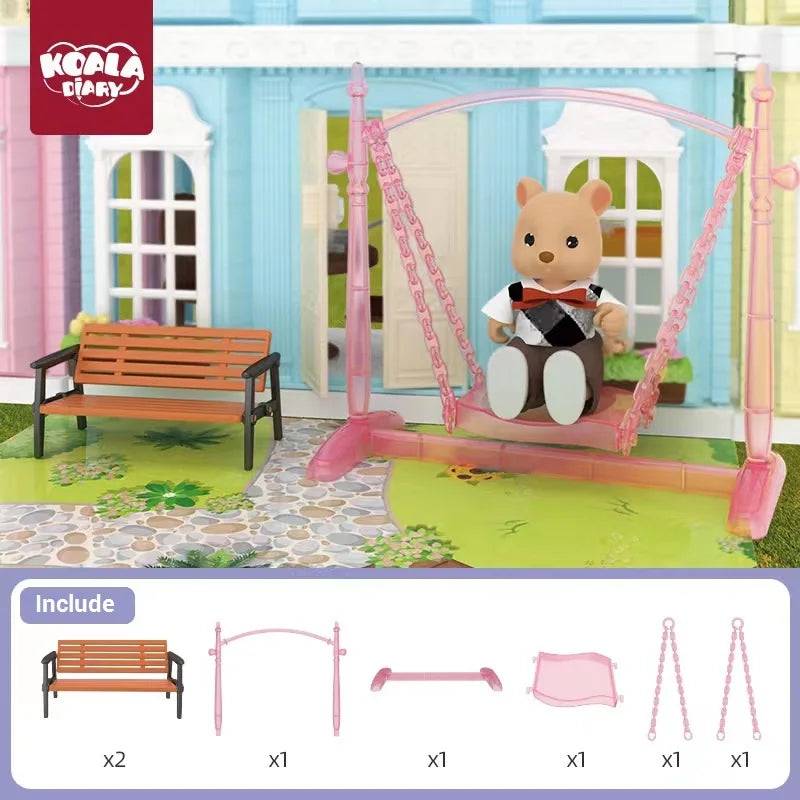 Original Toys Miniature Items Furniture Family Toys Dollhouse LivingRoom Bathroom Kitchen Set Pretend Creative Ideas Kids Toys by Smarsty