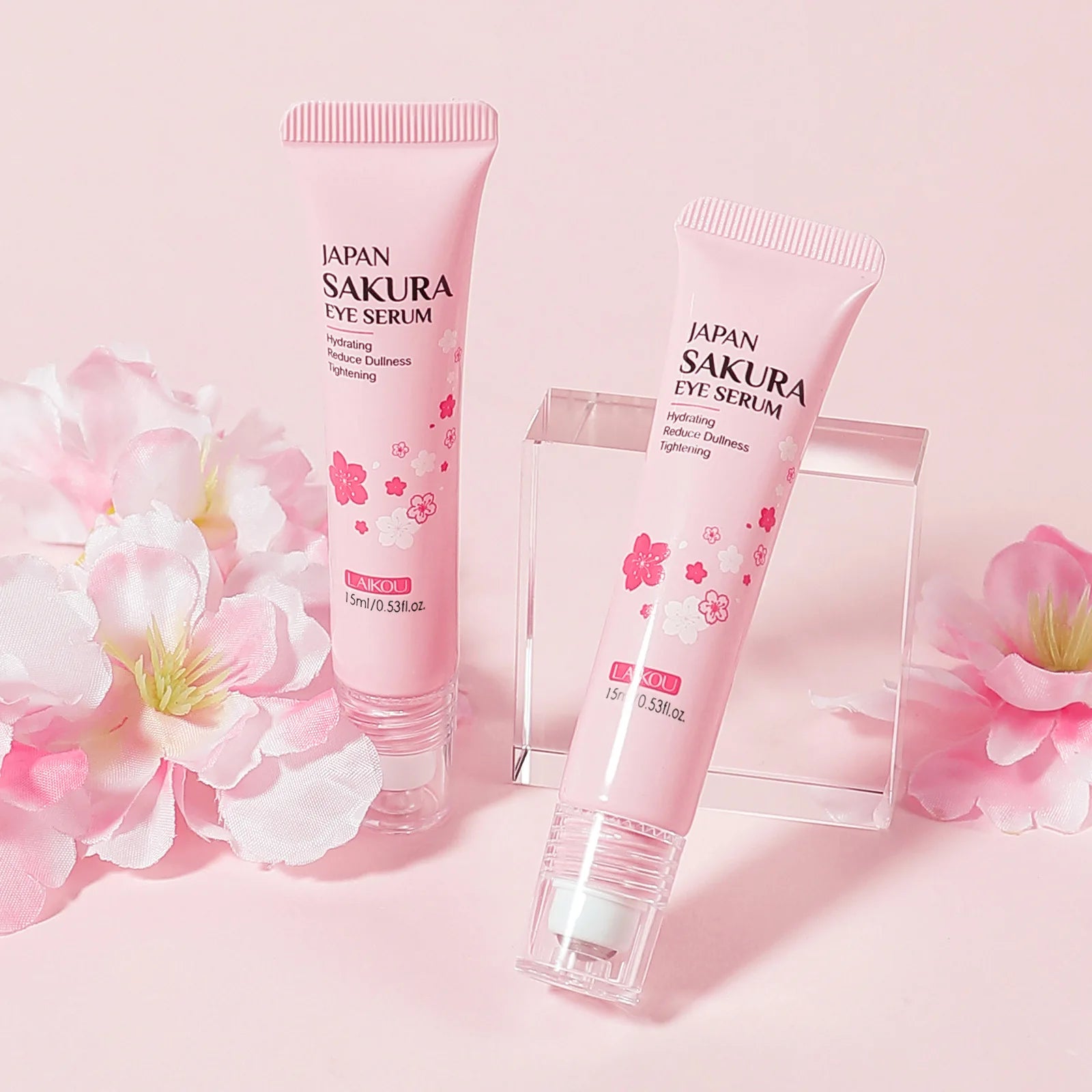 LAIKOU Sakura Eye Serum Roller for Dark Circles - Smarsty