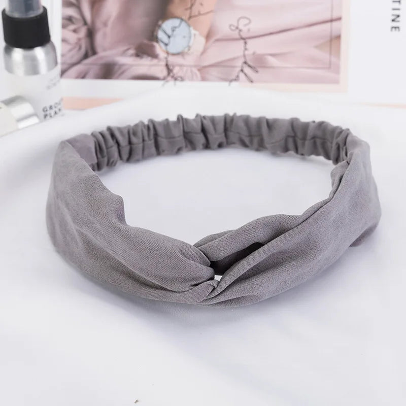 2024 New Design Fashion Women Summer Style Headbands Bohemian Girl Cross Turban Bandage Bandanas Hairbands Hair Accessories - Smarsty