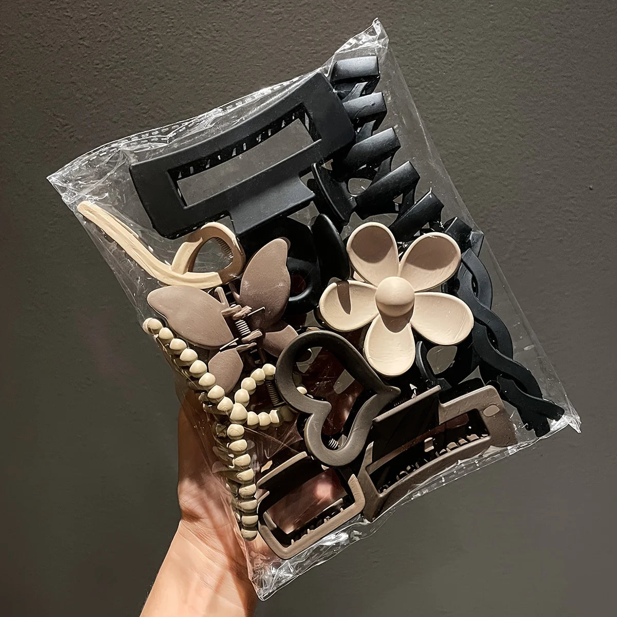 High-End Women's Frosted Hair Clip Set 11pcs - Smarsty